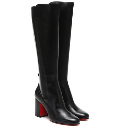 CHRISTIAN LOUBOUTIN Kronobotte knee-high leather boots