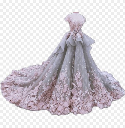 ball gown, lilac