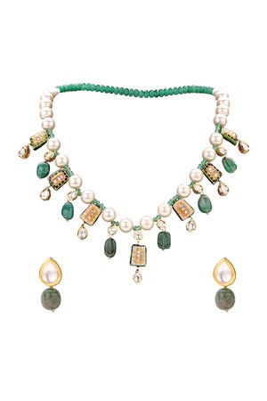 Joules by Radhika Meenakari Jewellery Set