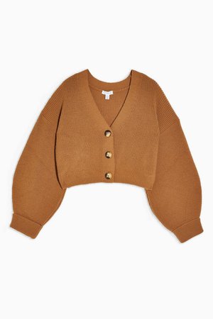 Camel Knitted Cardigan | Topshop