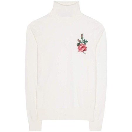GUCCI Embroidered Wool Turtleneck Sweater ($890)