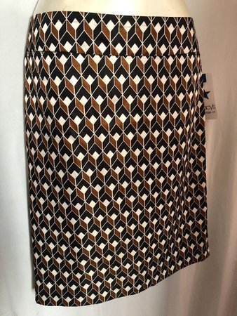 Kasper print skirt