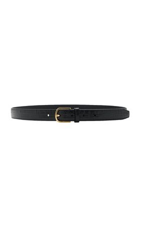 Slim Croc Leather Belt By Toteme | Moda Operandi