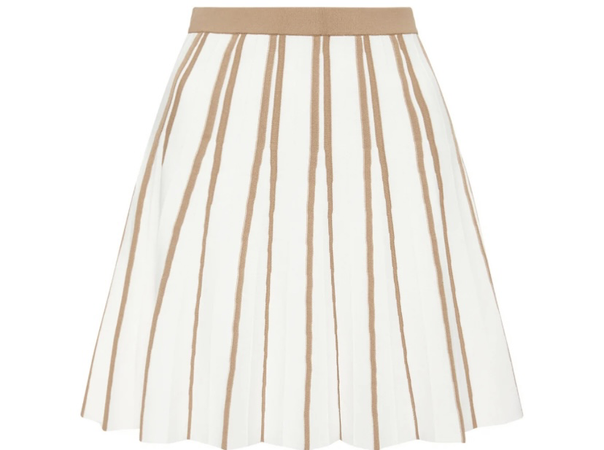 AJE Pleated Knit Mini Skirt