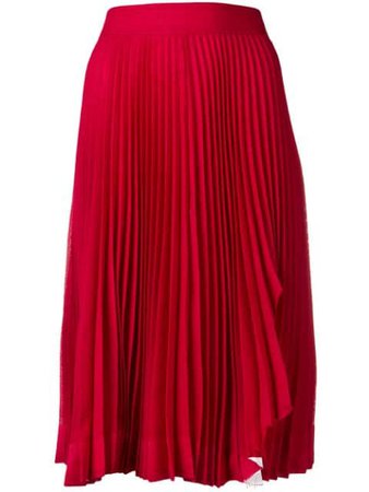 Calvin Klein 205W39Nyc Pleated Midi Skirt 92WWSC78P046 Red | Farfetch