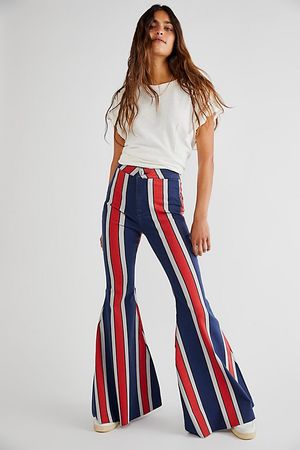 free people just float on flare printed striped