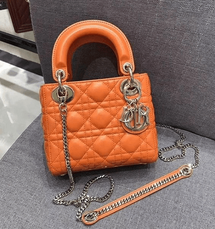 orange Dior mini bag