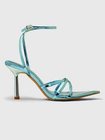 cyan/blue heel