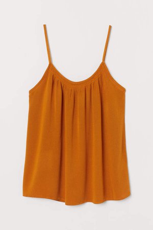 Crinkled Camisole Top - Yellow