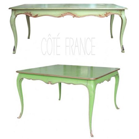 Green Painted Table