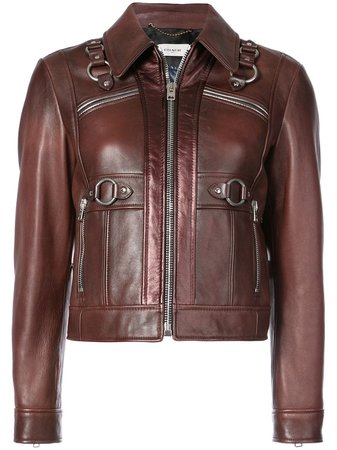 Coach Harness Detail Leather Jacket - Farfetch