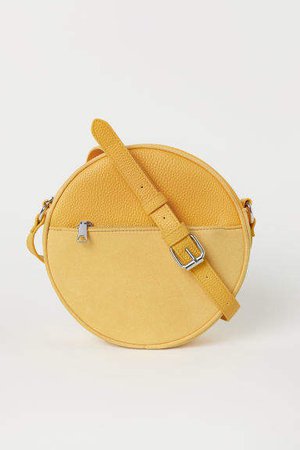 Round Shoulder Bag - Yellow