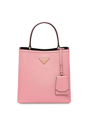 Pink Prada Medium Panier Tote Bag | Farfetch.com
