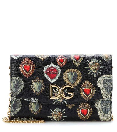 Sacred Heart Leather Shoulder Bag | Dolce & Gabbana - mytheresa