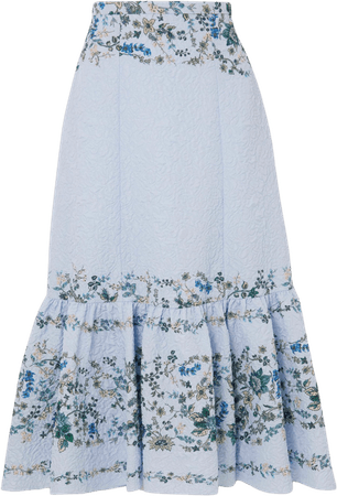 blue midi skirt