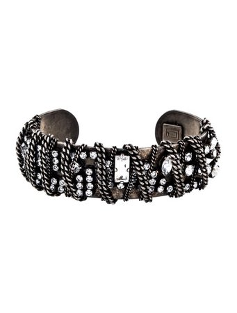 Dannijo Crystal Tangled Cuff - Bracelets - W1J22028 | The RealReal