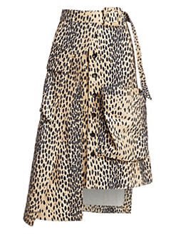 Jacquemus Thika leopard skirt