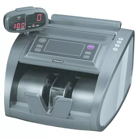 SteelMaster® 4820 Bill Counter with Counterfeit Detection, 1200 Bills/Min, Charcoal Gray : Target