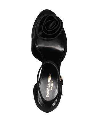 Saint Laurent Jodie flower-detail platform sandals