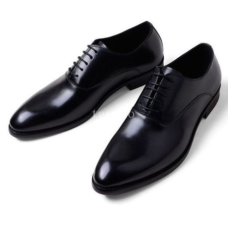 British Style Oxfords Pointed Toe Mens Real Leather Business Lace Up Party Shoes | Wedding