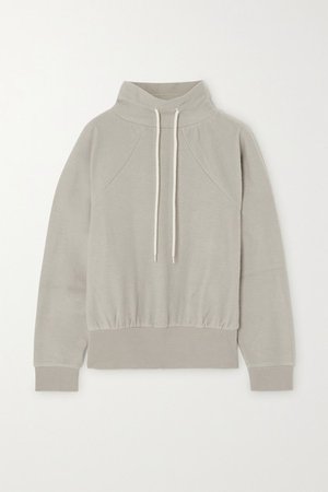 Maceo Cotton-blend Jersey Sweatshirt - Gray