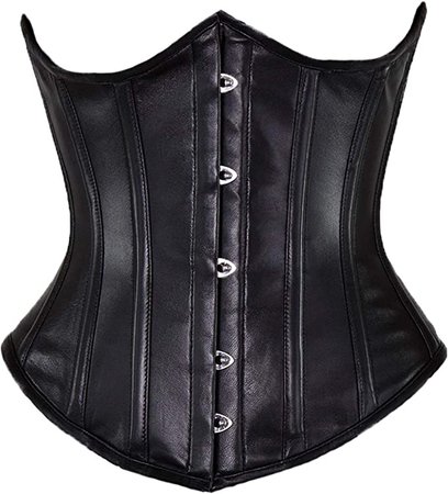 *clipped by @luci-her* Orchard Corset CS-345 Leather Corset - Size 32 at Amazon Women’s Clothing store