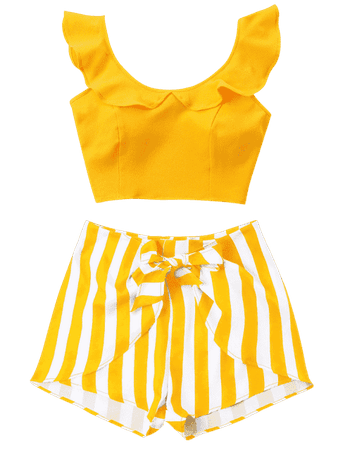 yellow two piece set png - Google Search