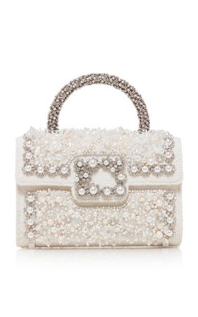Flower Pearl Jewel Top Handle Bag By Roger Vivier | Moda Operandi