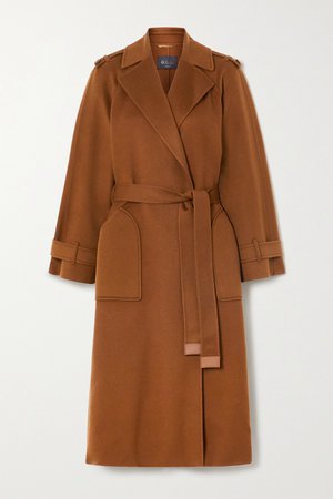 LORO PIANA, Belted cashmere trench coat