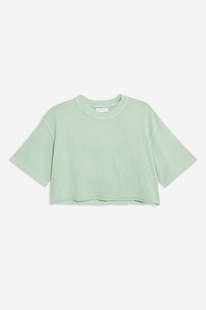Washed Cropped T-Shirt - T-Shirts - Clothing - Topshop USA