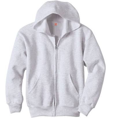 gildan grey zip hoodie - Google Search