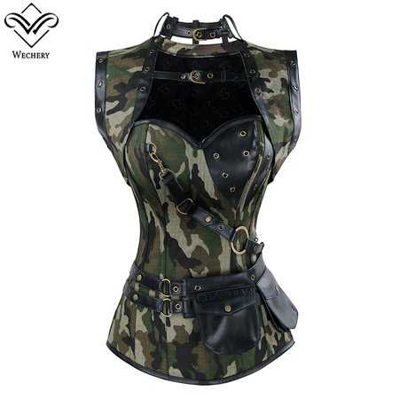 army green corset - Google Search