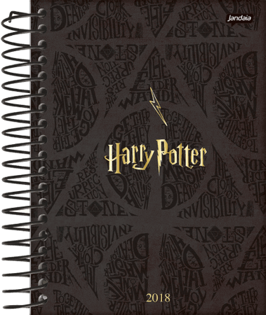 Agenda Diária Espiral Jandaia - Harry Potter Gifts 6 2018