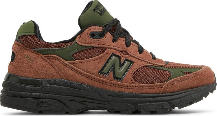 brown and green new balance 993