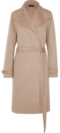 Lima Belted Wool And Cashmere-blend Coat - Beige
