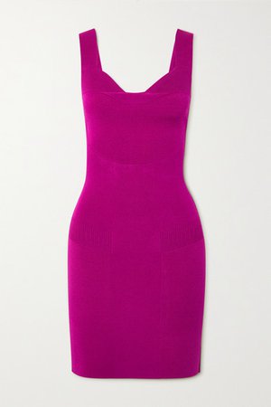 AZ Factory - Mybody Stretch-knit Mini Dress - Pink