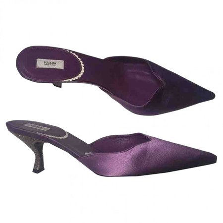 Purple Cloth Sandals