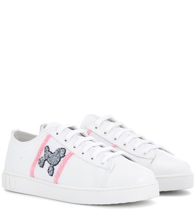 Exclusive to mytheresa.com – embellished leather sneakers