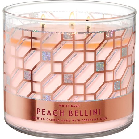 Bath & Body Works All That Glitters: Peach Bellini 3 Wick Candle | Home Fragrances | Beauty & Health | Shop The Exchange