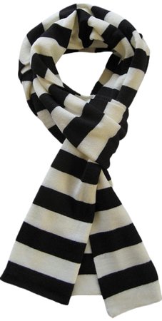 BLACK AND WHITE SCARF