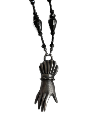 Victorian hand necklace by In Her Bones