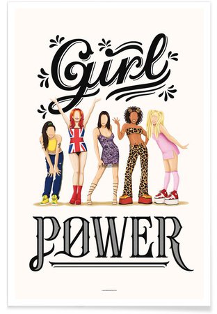 Girl Power as Poster by Nour Tohme | JUNIQE