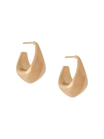 Gold Lemaire Hoop Drop Earrings | Farfetch.com