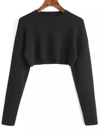 black crop top sweater - Google Search