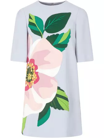 Dolce & Gabbana Flower Appliqué Mini Dress - Farfetch