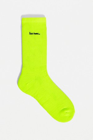 iets frans… Fluorescent Yellow Socks 1-Pack | Urban Outfitters UK