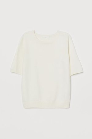 Fine-knit Sweater - Natural white - Ladies | H&M US