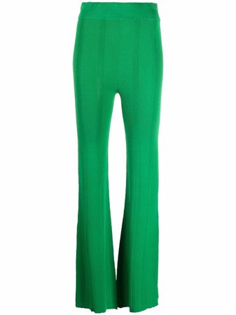 REMAIN ribbed-knit Flared Trousers - Farfetch