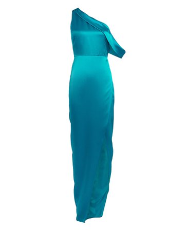 Michelle Mason | Lagoon One-Shoulder Gown | INTERMIX®