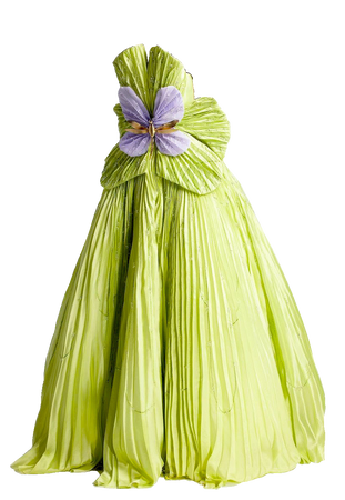 green purple fairycore ballgown dress